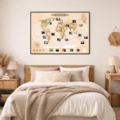 Grafika przedstawiająca wizualizację mapy świata