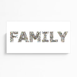 Kolaż ze zdjęć - napis FAMILY