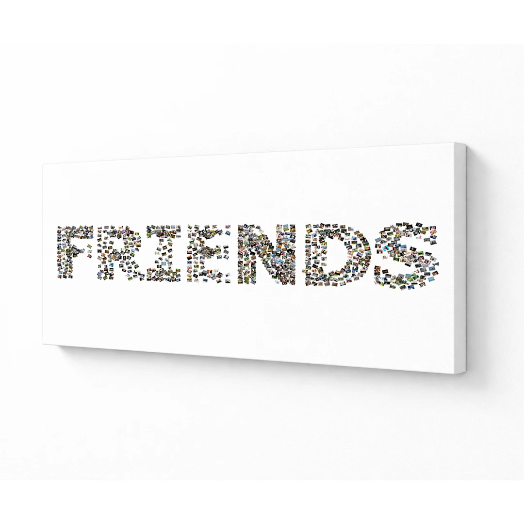 Kolaż ze zdjęć - napis FRIENDS - obrazek 2