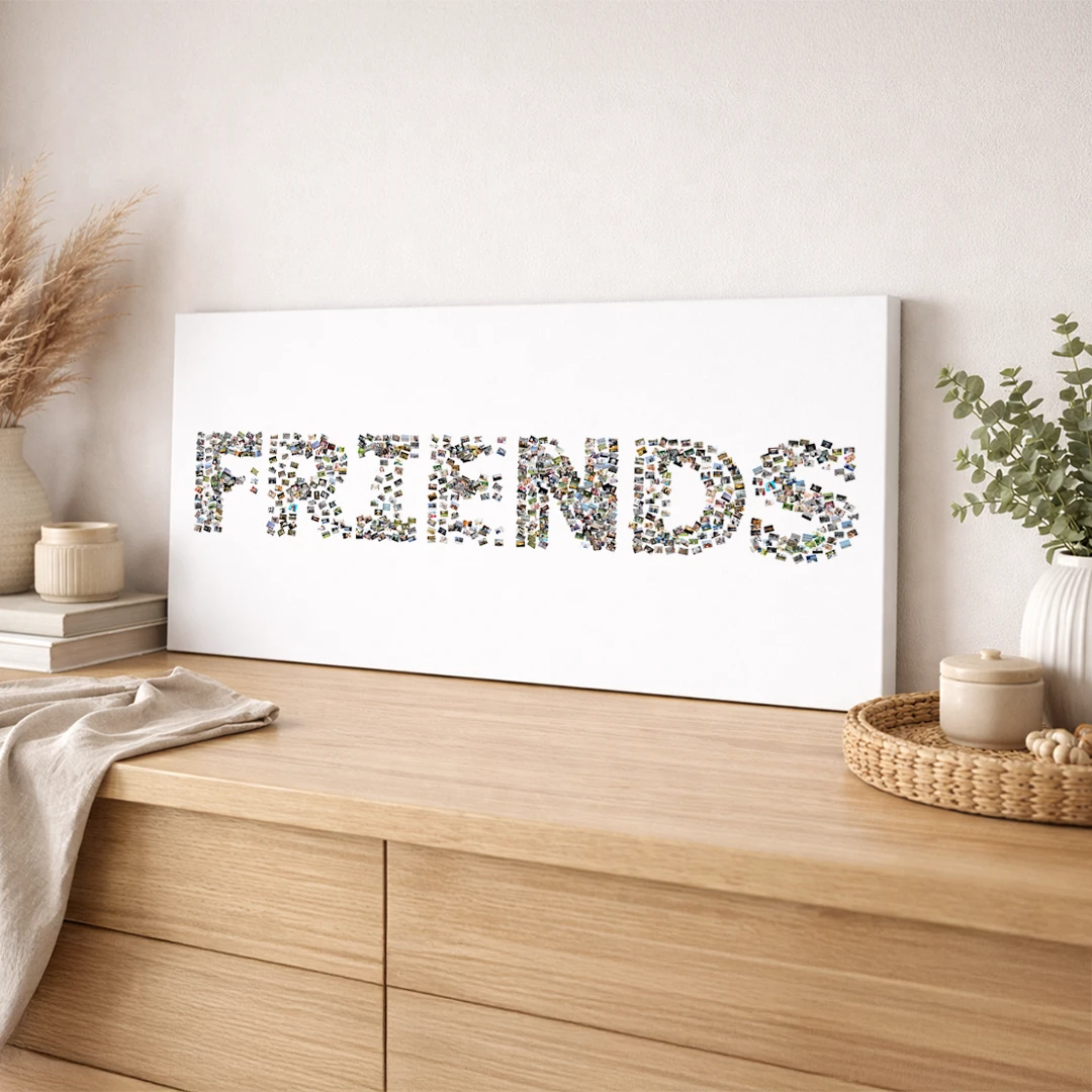 Kolaż ze zdjęć - napis FRIENDS - obrazek 4