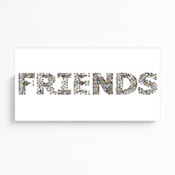 Kolaż ze zdjęć - napis FRIENDS