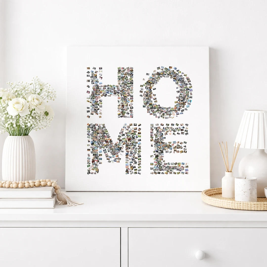 Kolaż ze zdjęć online - napis HOME - obrazek 3