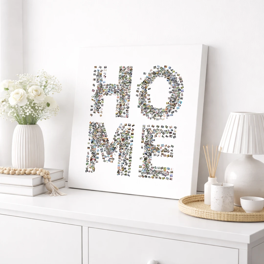 Kolaż ze zdjęć online - napis HOME - obrazek 4