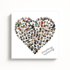 Kolaż ze zdjęć w kształcie serca