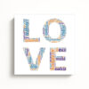 Chmura słów - obraz ze słów LOVE