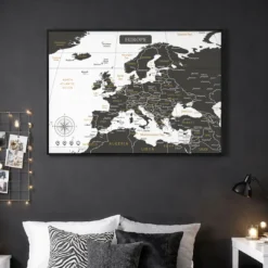 Grafika przedstawiająca wizualizację mapy Europy