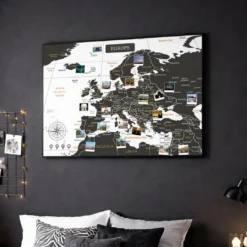 Grafika przedstawiająca wizualizację mapy Europy