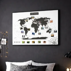 Grafika przedstawiająca wizualizację mapy świata