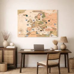 Grafika przedstawiająca wizualizację mapy Europy