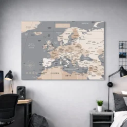Grafika przedstawiająca wizualizację mapy Europy
