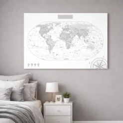 Grafika przedstawiająca wizualizację mapy świata