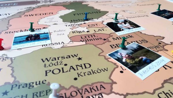 Mapa Europy - mapa do zaznaczania podróży PicArta