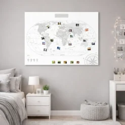 Grafika przedstawiająca wizualizację mapy świata