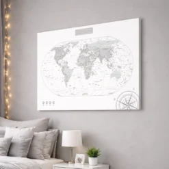 Grafika przedstawiająca wizualizację mapy świata