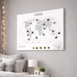 Grafika przedstawiająca wizualizację mapy świata