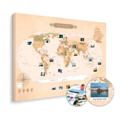 Mapa Podróży - świat klasyczny XXL